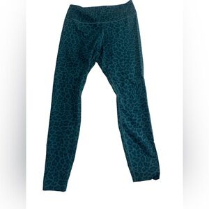 Nike Teal Leopard Print Leggings